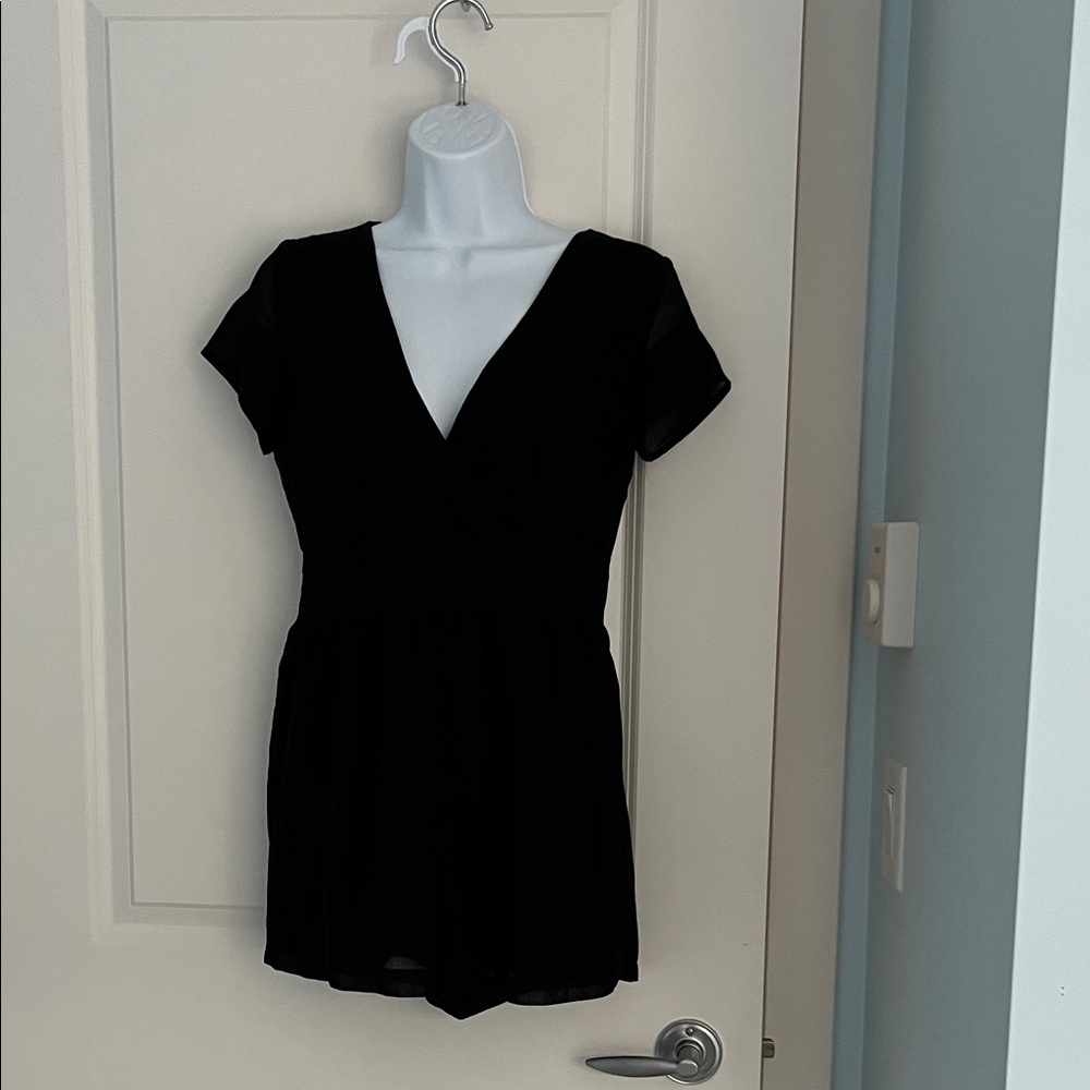 Forever 21 Black V-Neck romper